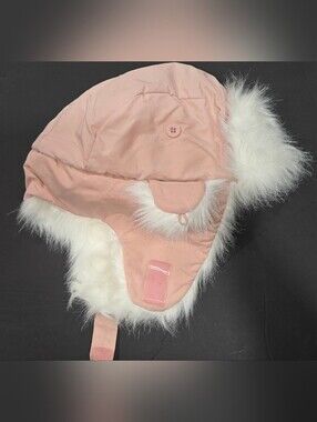 GAP Pink Faux-Fur Lined Trapper Hat